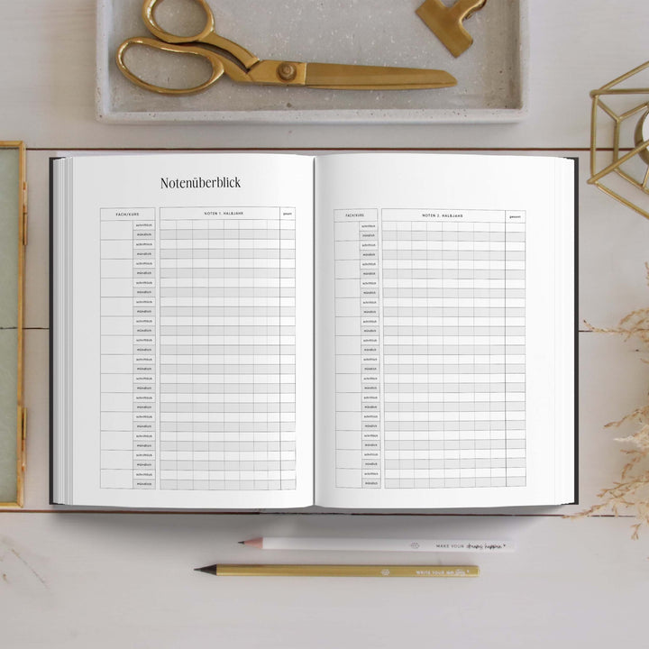 Wochen Schülerkalender 2023/2024 A5 | Grey Linen