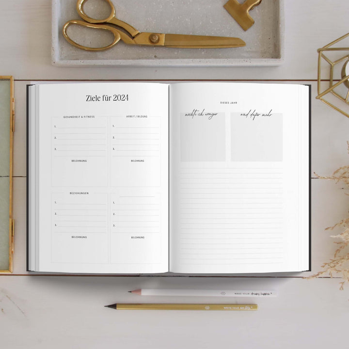 Wochen Schülerkalender 2023/2024 A5 | Grey Linen