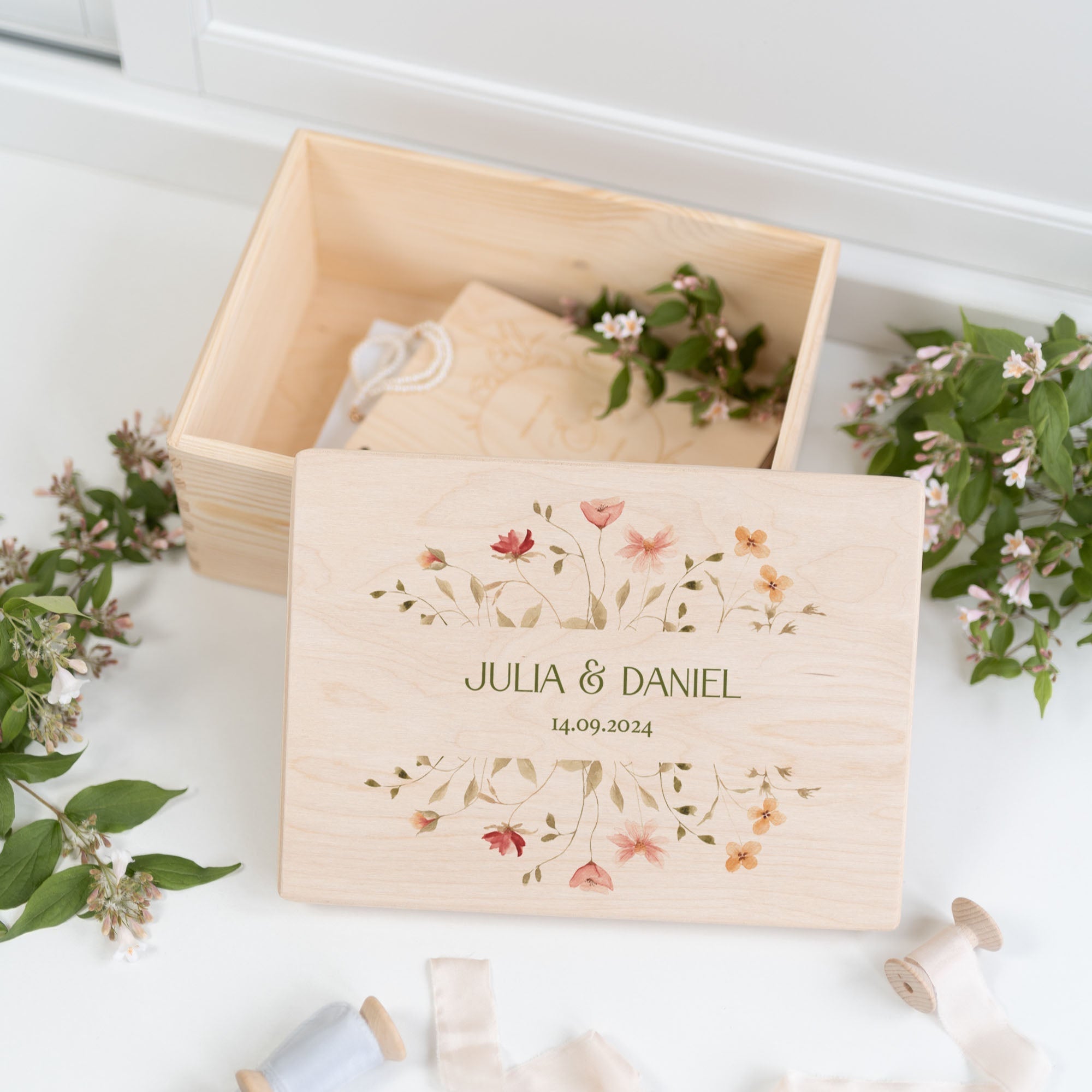 Erinnerungskiste | Hochzeit Wildblumen