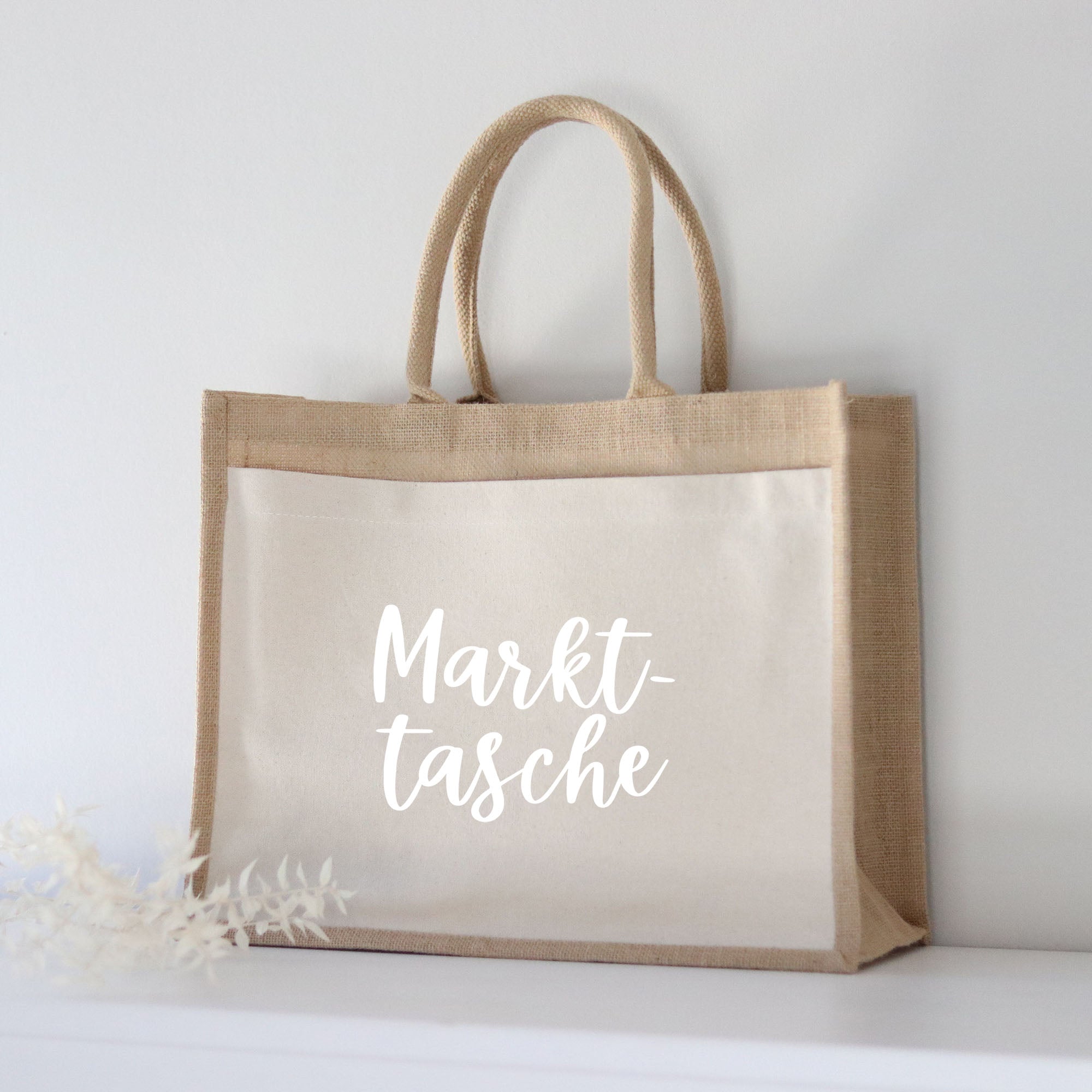 Jutetasche | Markttasche Lettering