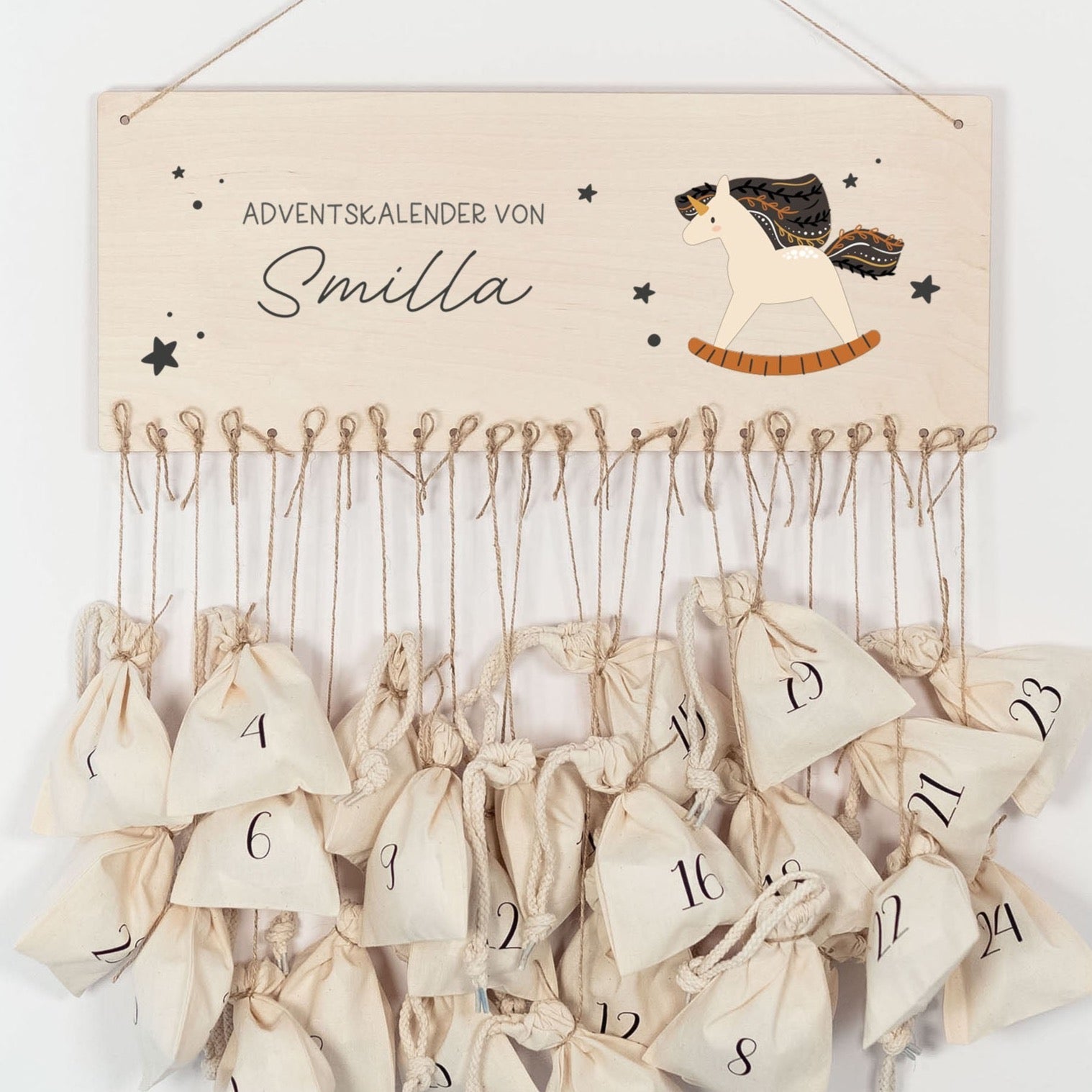 Personalisierter Adventskalender | Einhorn