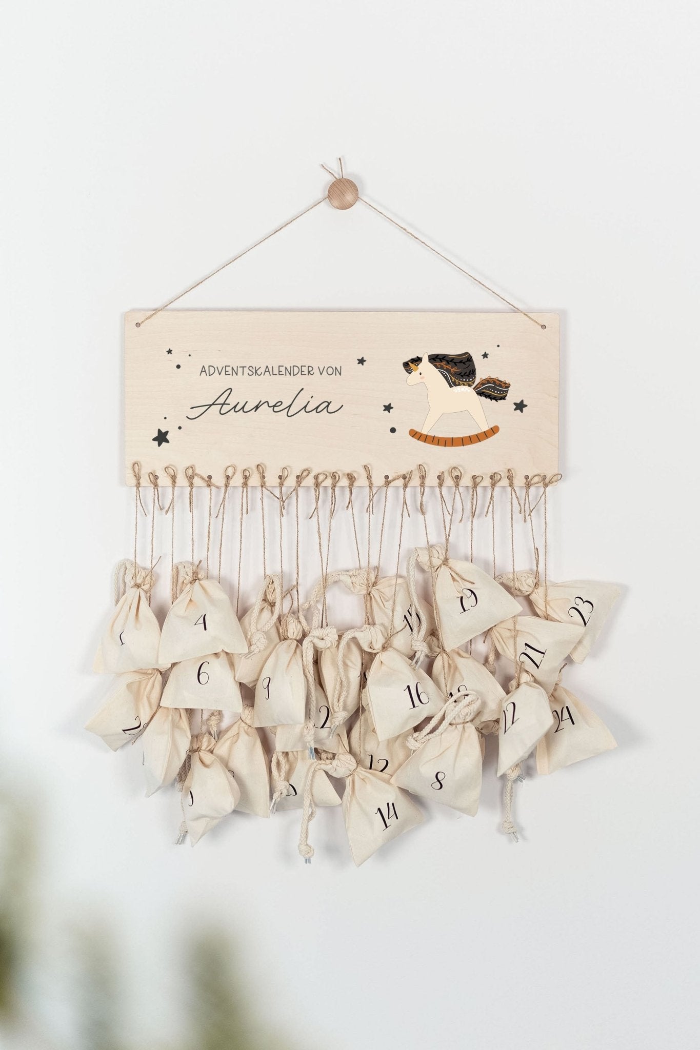 Personalisierter Adventskalender | Einhorn