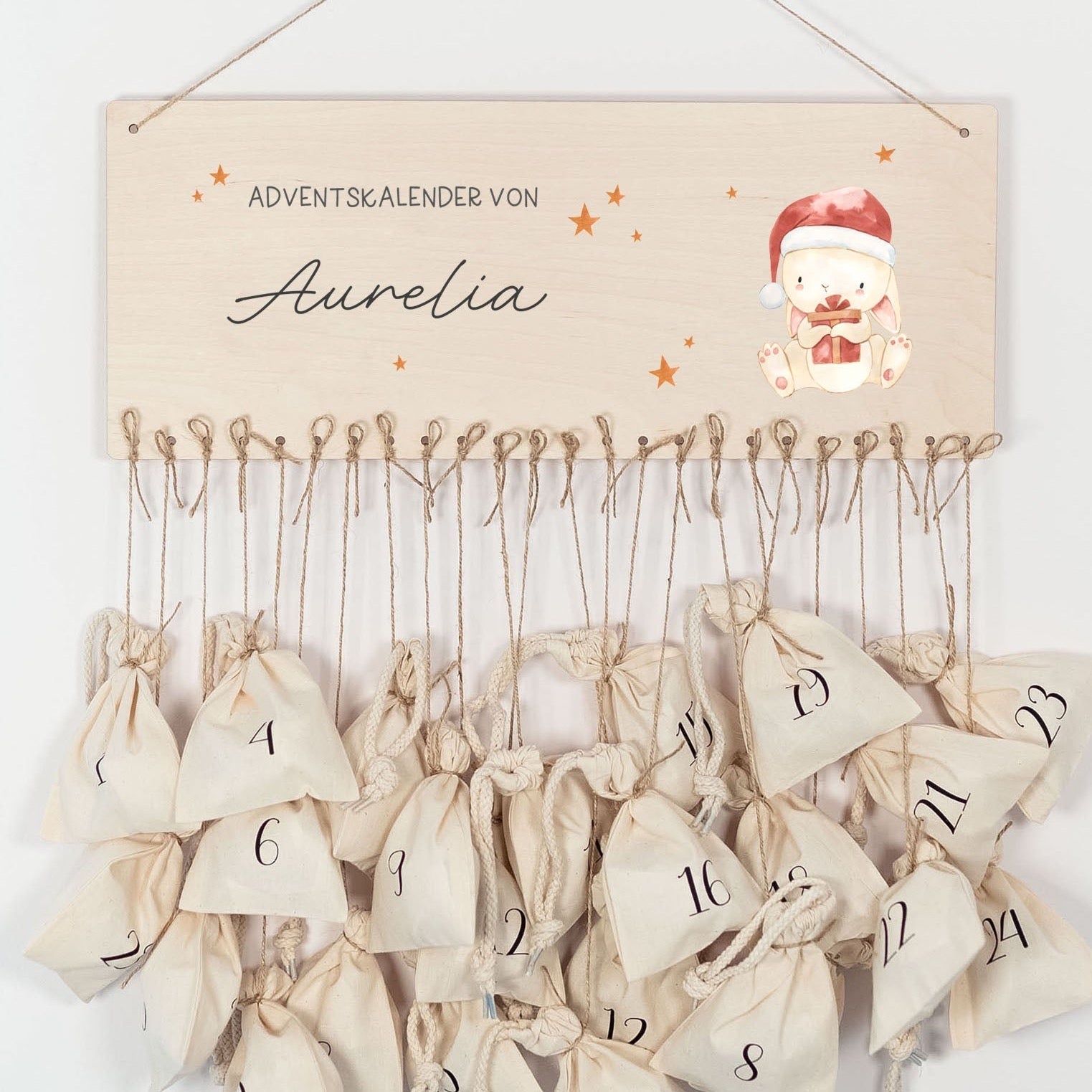 Personalisierter Adventskalender | Hase