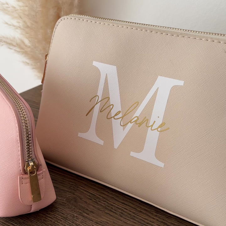 Personalisierte Kosmetiktasche | Initial Name