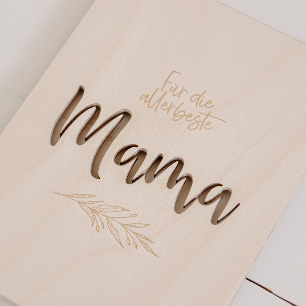 Holzkarte | Allerbeste Mama