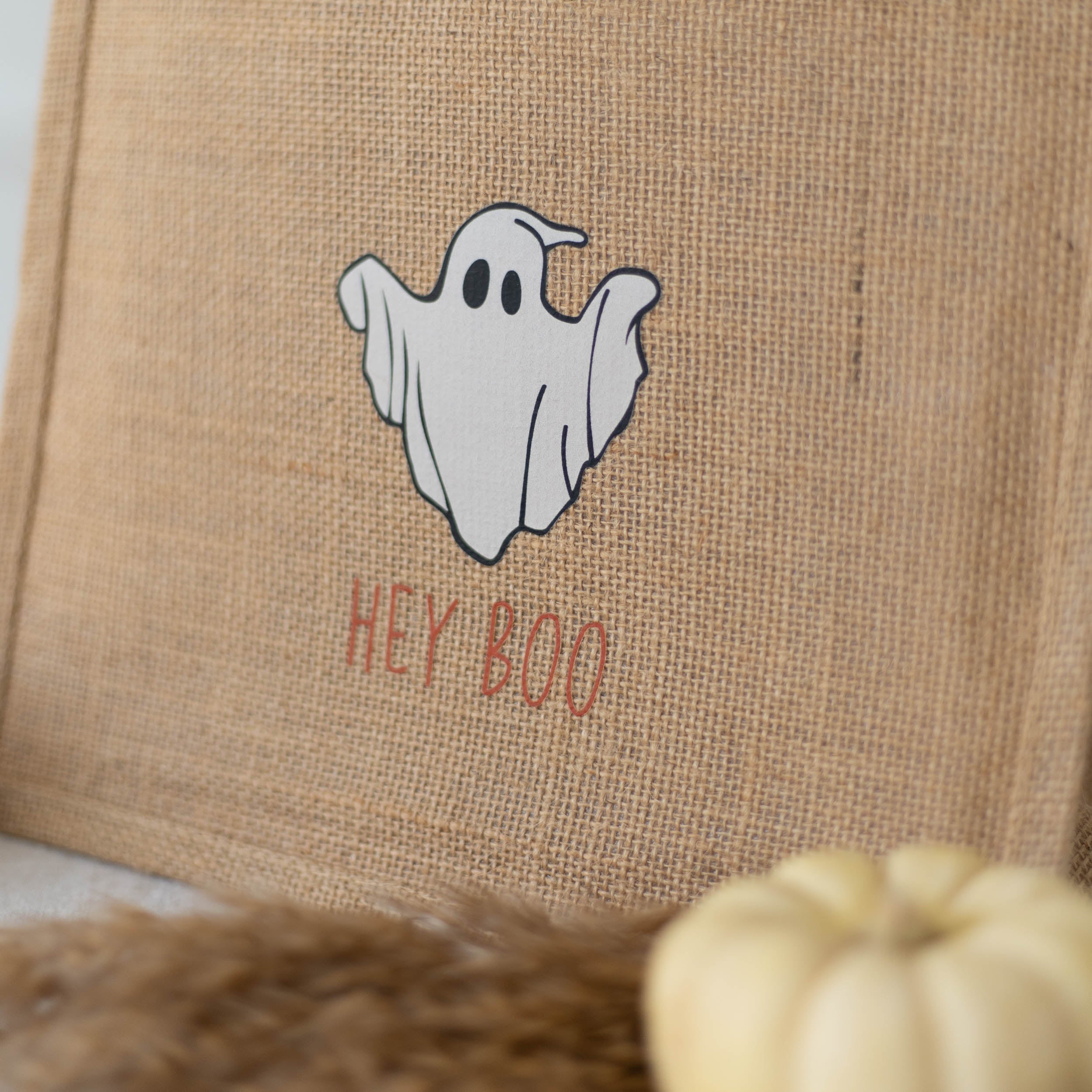 MINI Jutetasche NATUR | Halloween Hey Boo