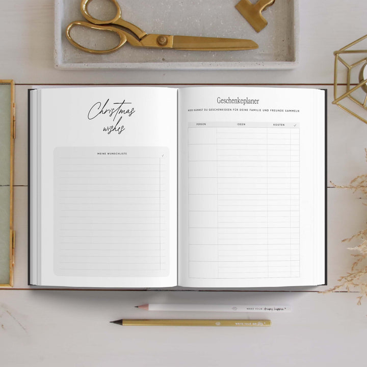 Kalender 2023 Tagesansicht | A5 Black