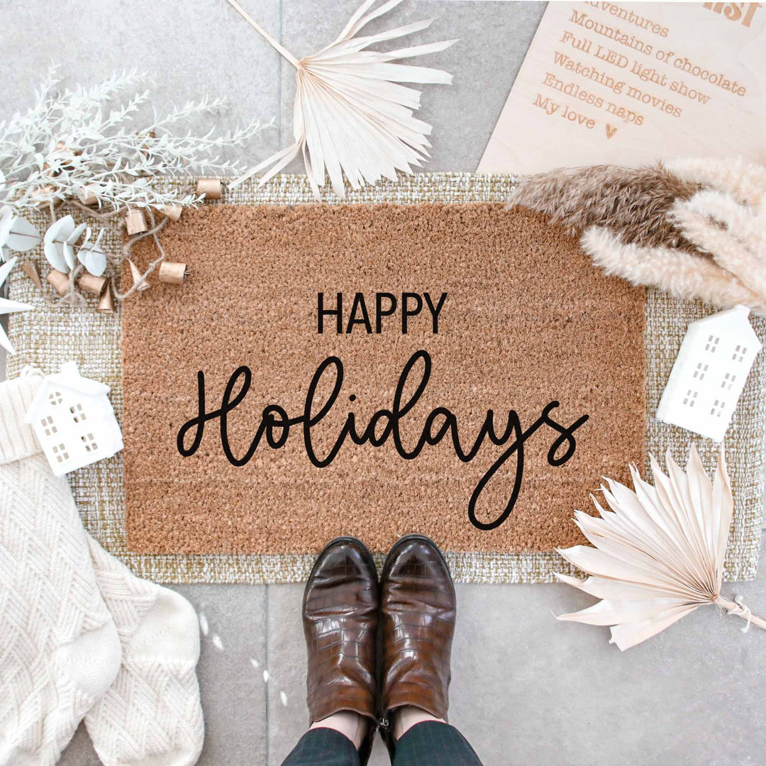 Kokos Fußmatte | Happy Holidays