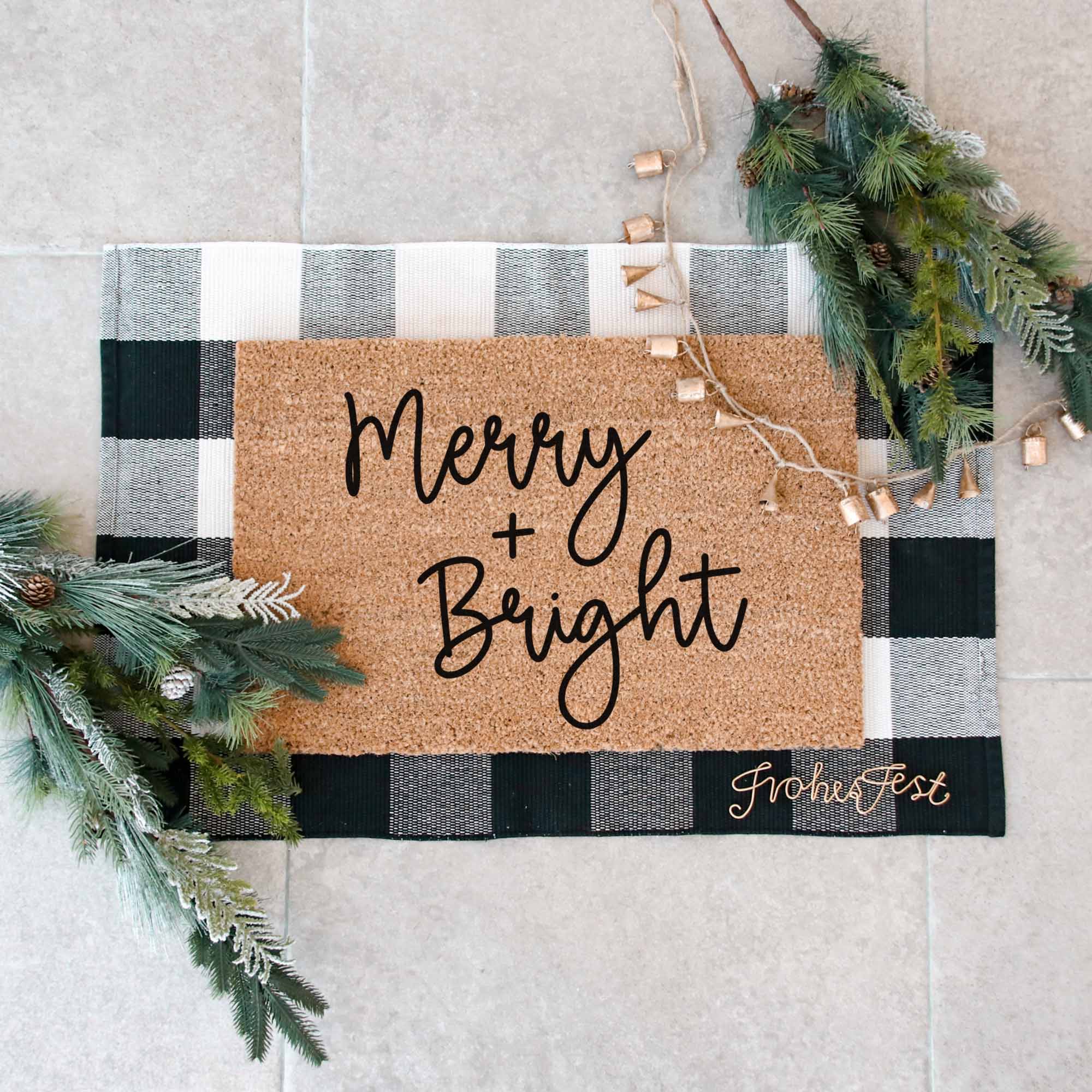 Kokos Fußmatte | Merry & Bright