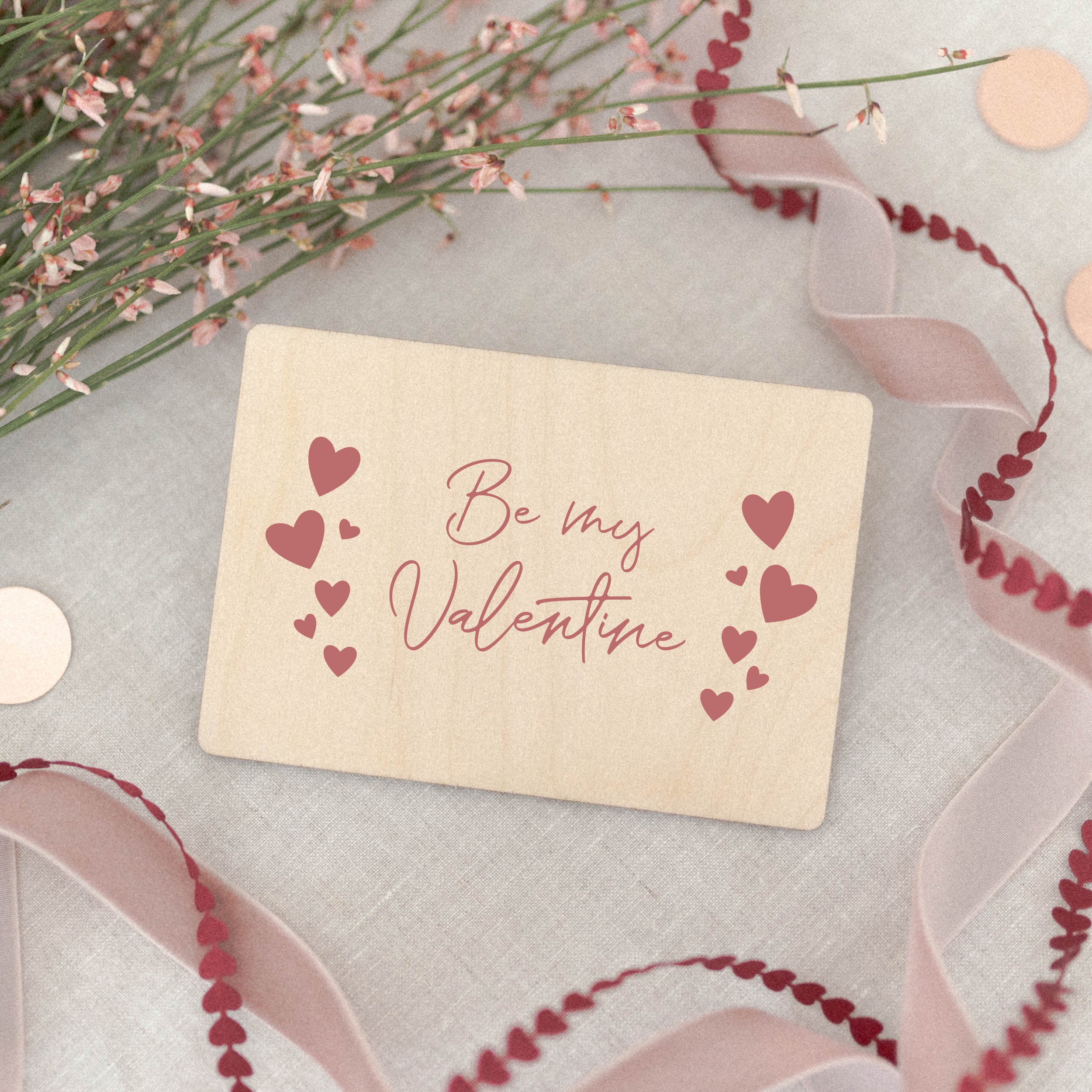 Holzkarte | My Valentine