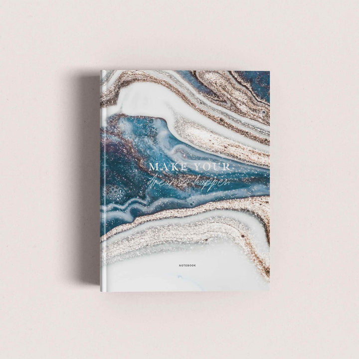 Notebook Dots - Blue Liquid