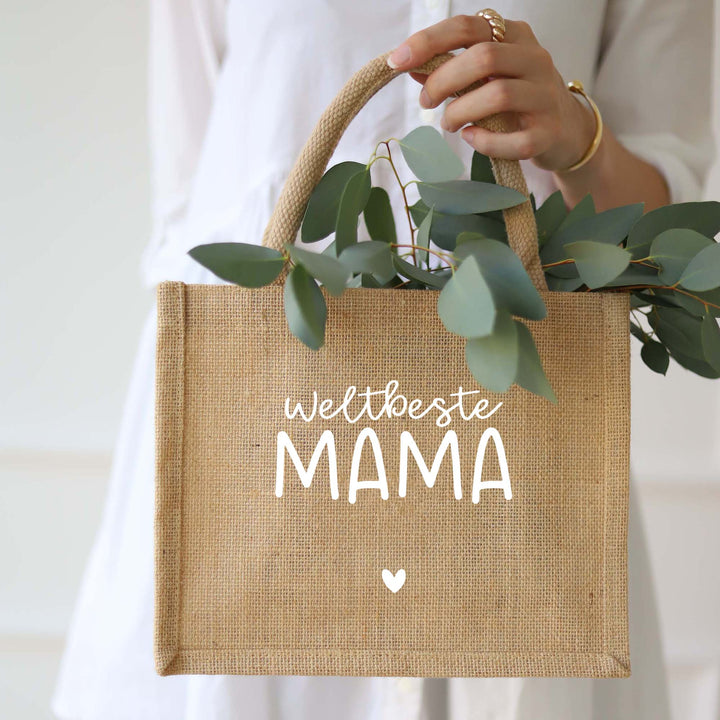 Geschenktasche Natur | Weltbeste Mama