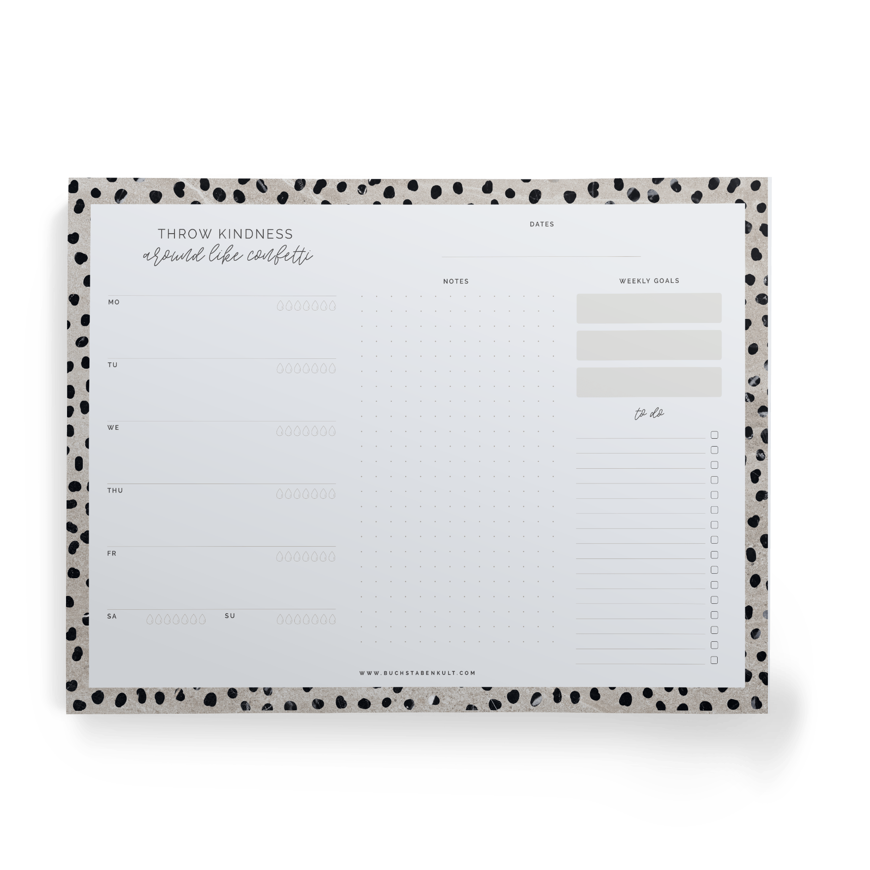 Block A4 | Cappuccino Weekly Planner