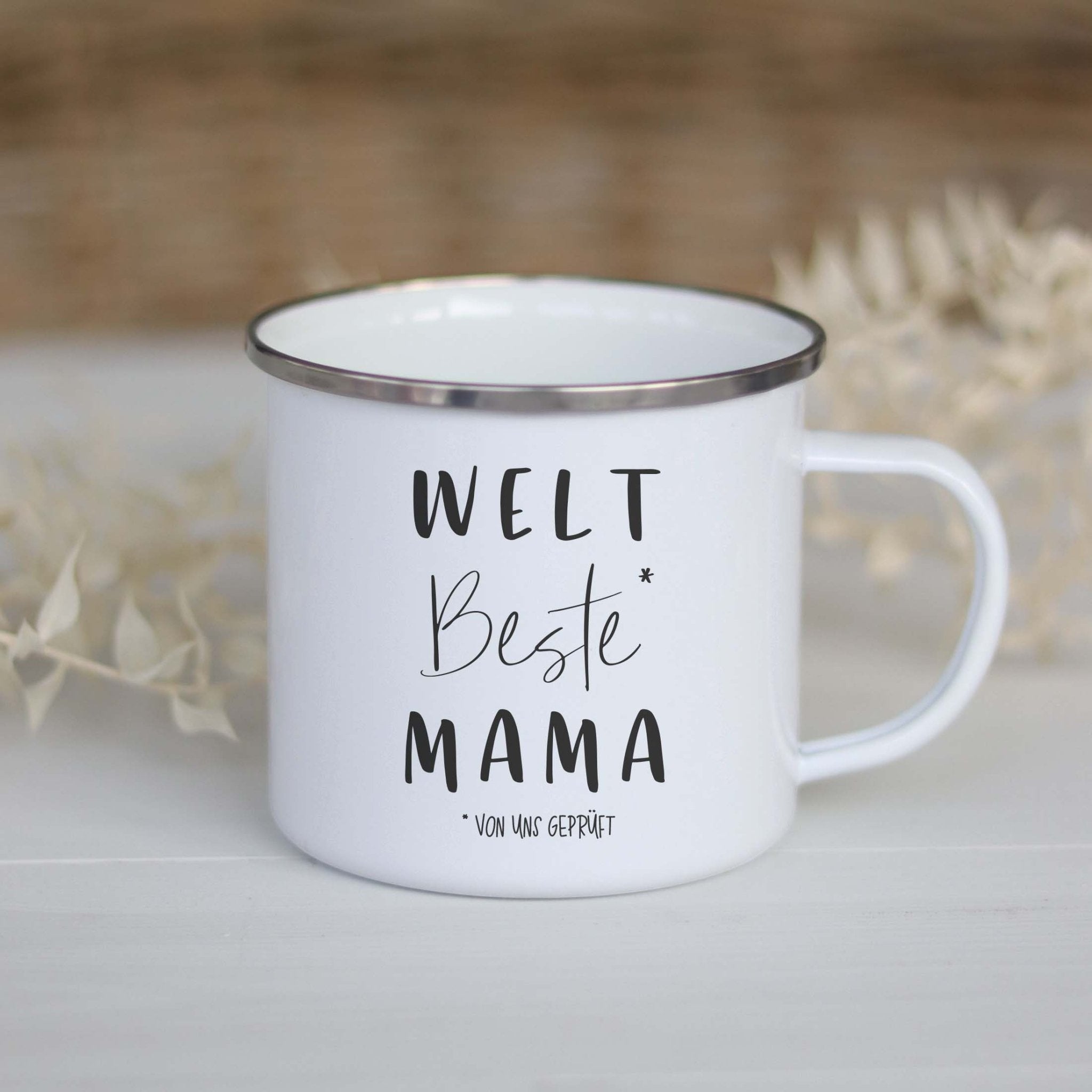 Emailletasse | Weltbeste Mama