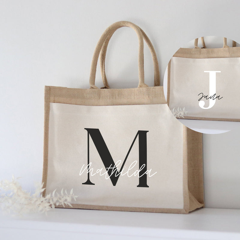Buchstabenkult – personalisierte Jutetasche