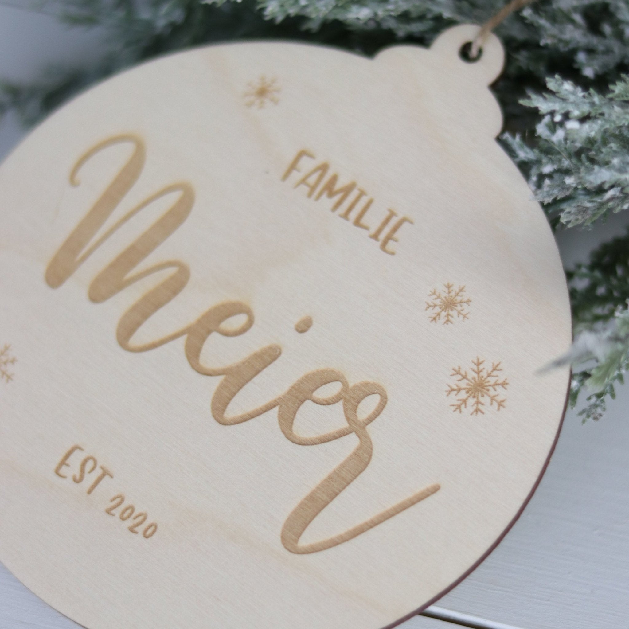 Personalisierte Weihnachtskugel | Familie