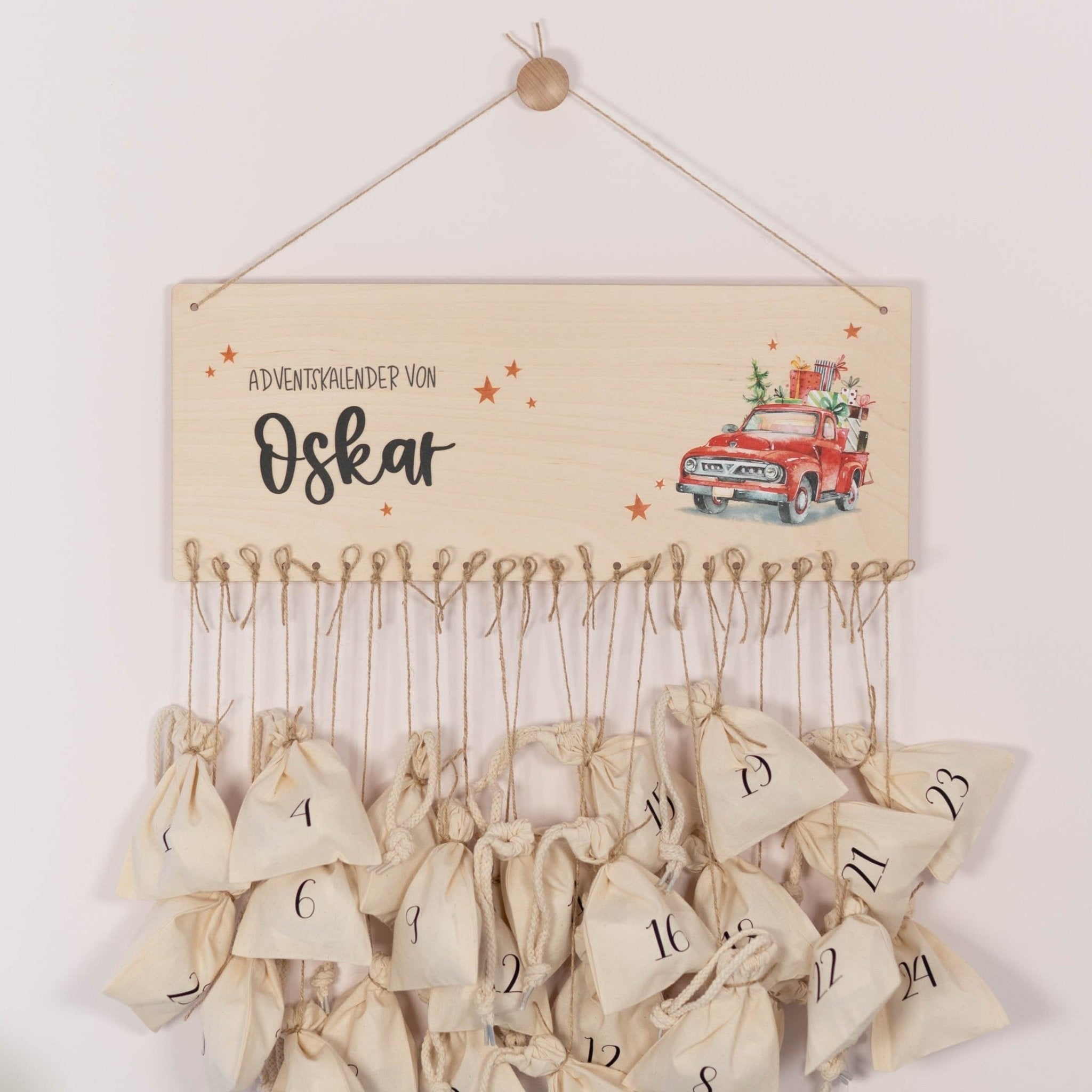 Personalisierter Adventskalender | Weihnachtsauto