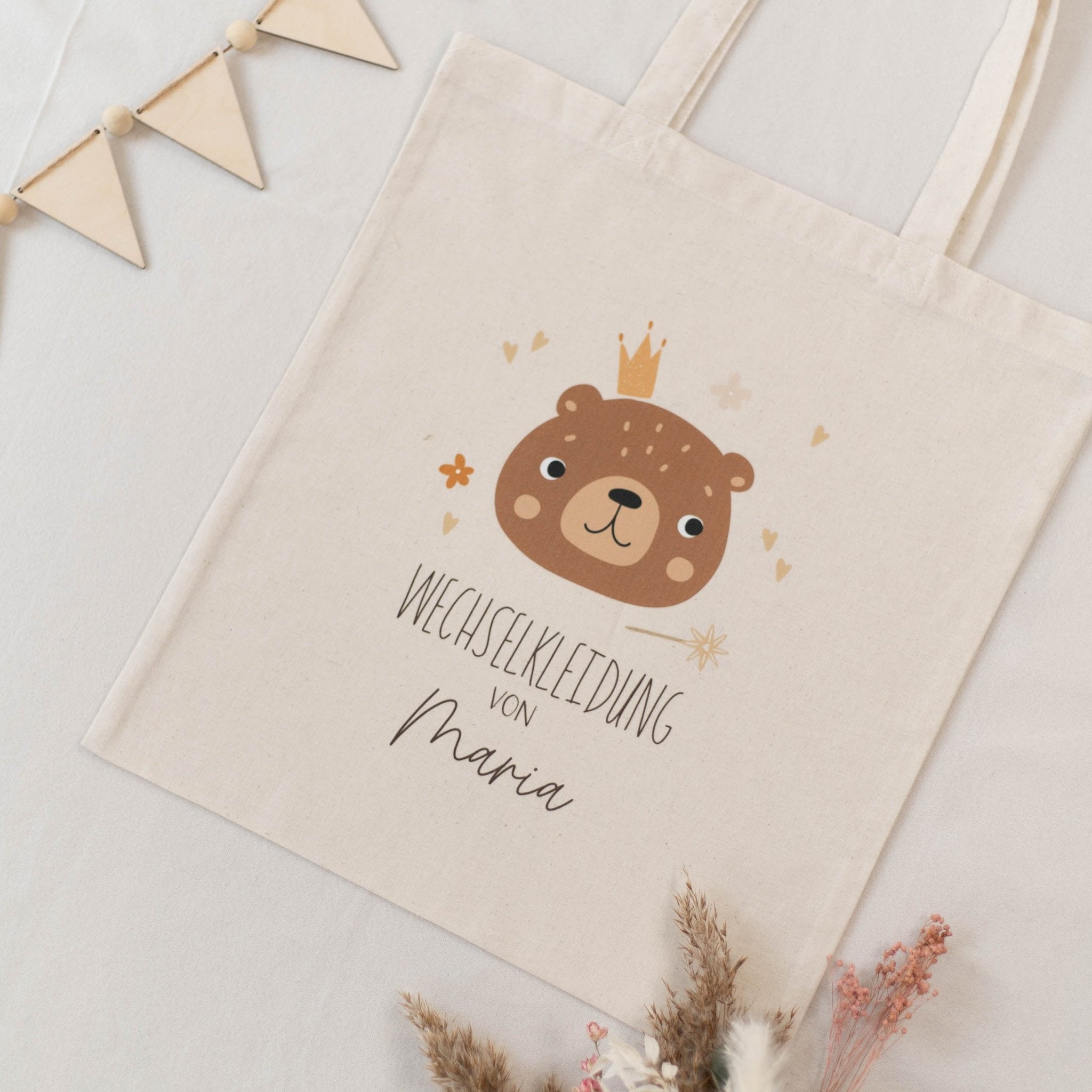 Personalisierter Stoffbeutel NATUR | Wechselkleidung Kind